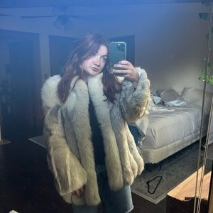 Authentic Fox Fur Coat